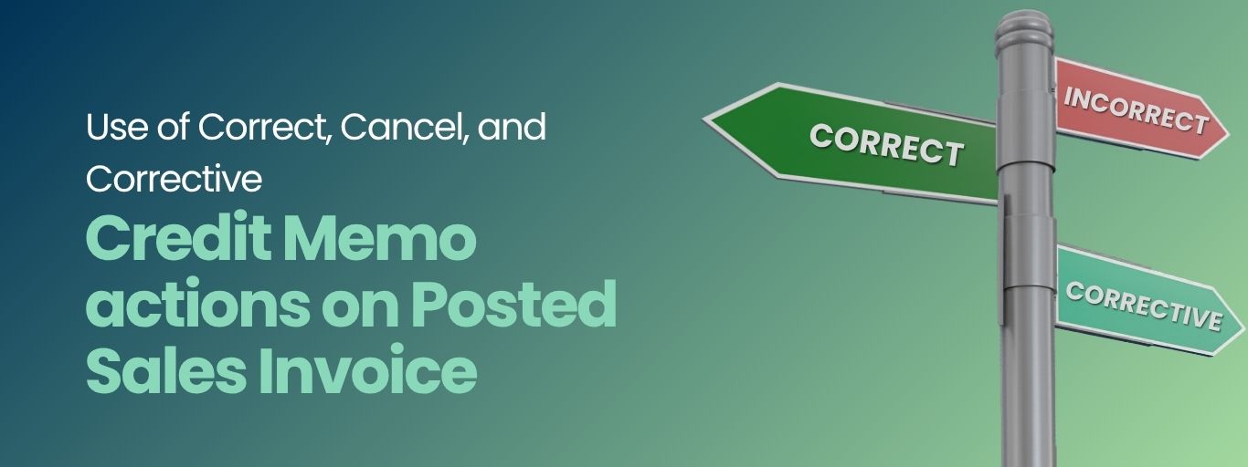 Use of Correct, Cancel, and Corrective Credit Memo actions on Posted Sales Invoice (1)