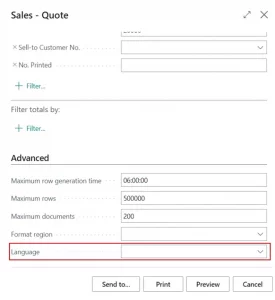 Sales Quote in Business Central