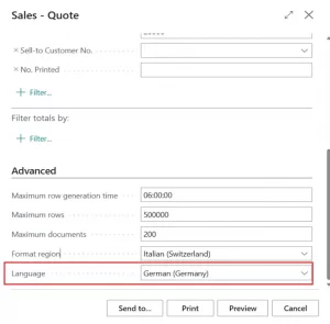 Sales Quote in Business Central