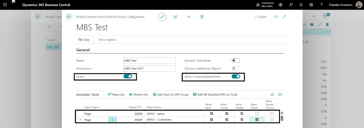 Enable MCP Permissions