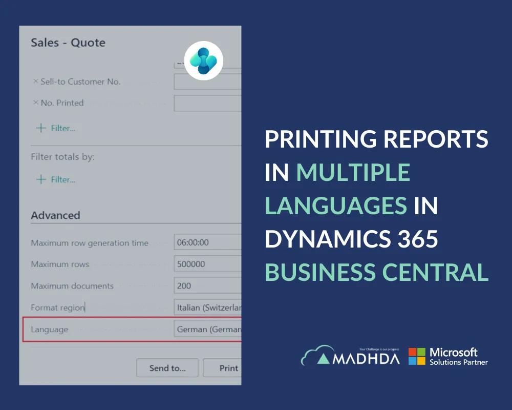 Printing Reports in Multiple Languages in Dynamics 365 Business Central