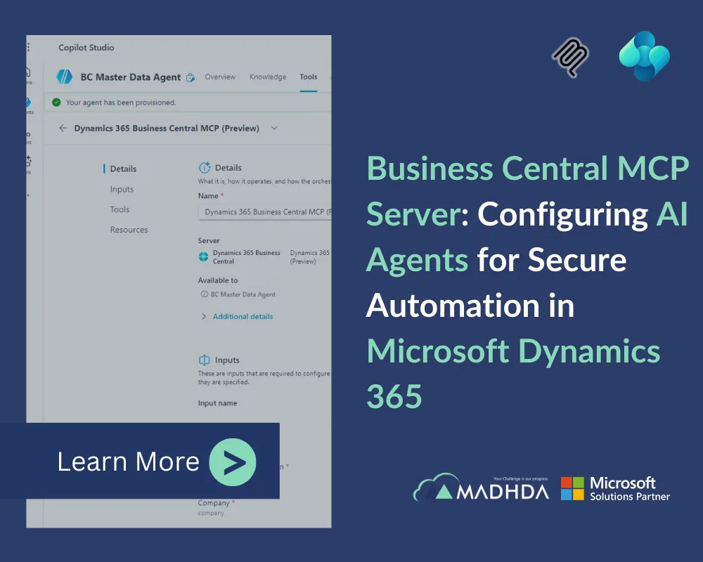 Business Central MCP Server: Configuring AI Agents for Secure Automation in Microsoft Dynamics 365