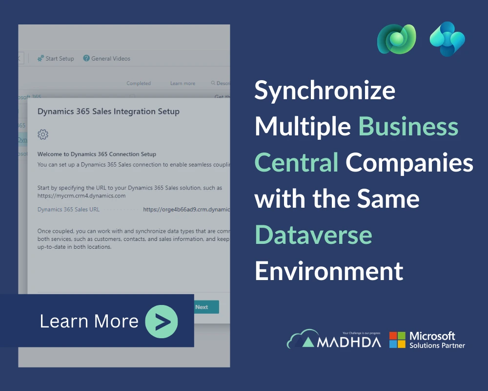 Synchronize Multiple Business Central Companies with the Same Dataverse Environment