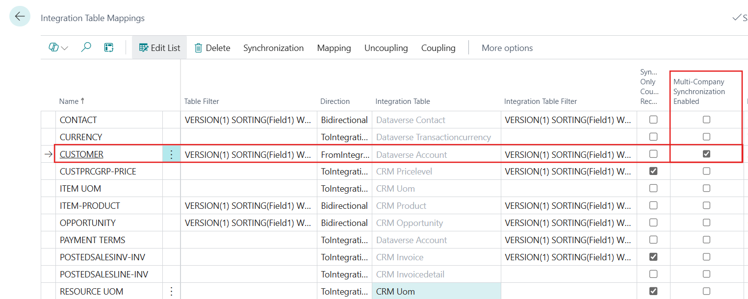 Multi-Company Synchronization
